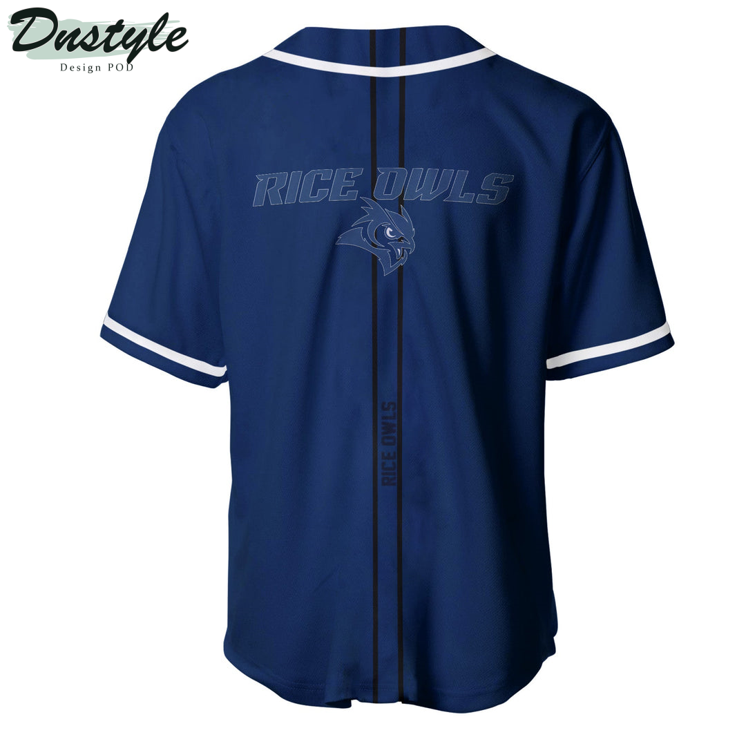 Rice Owls Custom Name Baseball Jersey