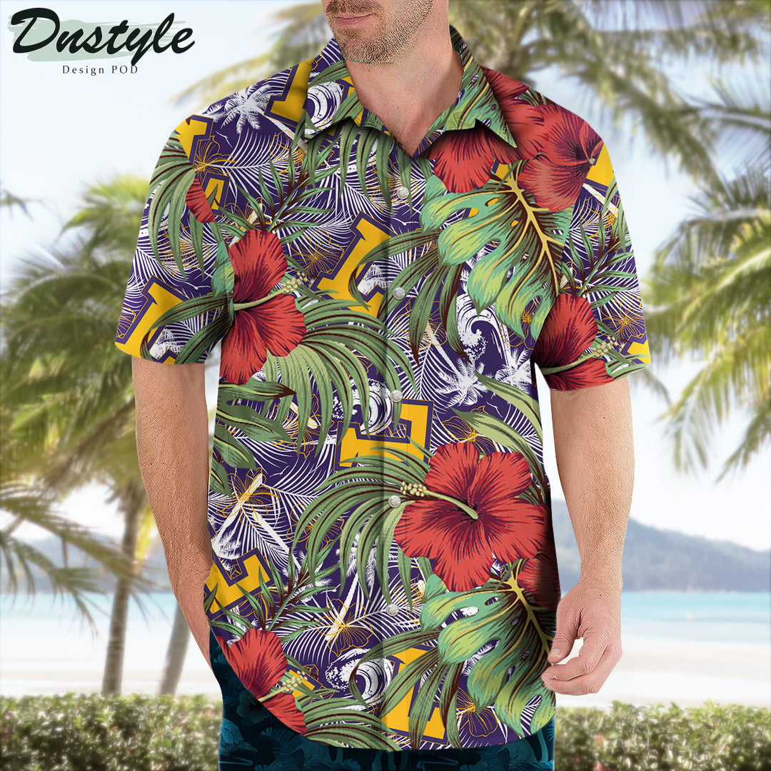 Lipscomb Bisons Hibiscus Tropical Hawaii Shirt