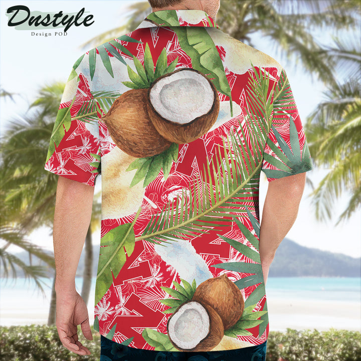Nebraska Cornhuskers Coconut Tropical Hawaiian Shirt