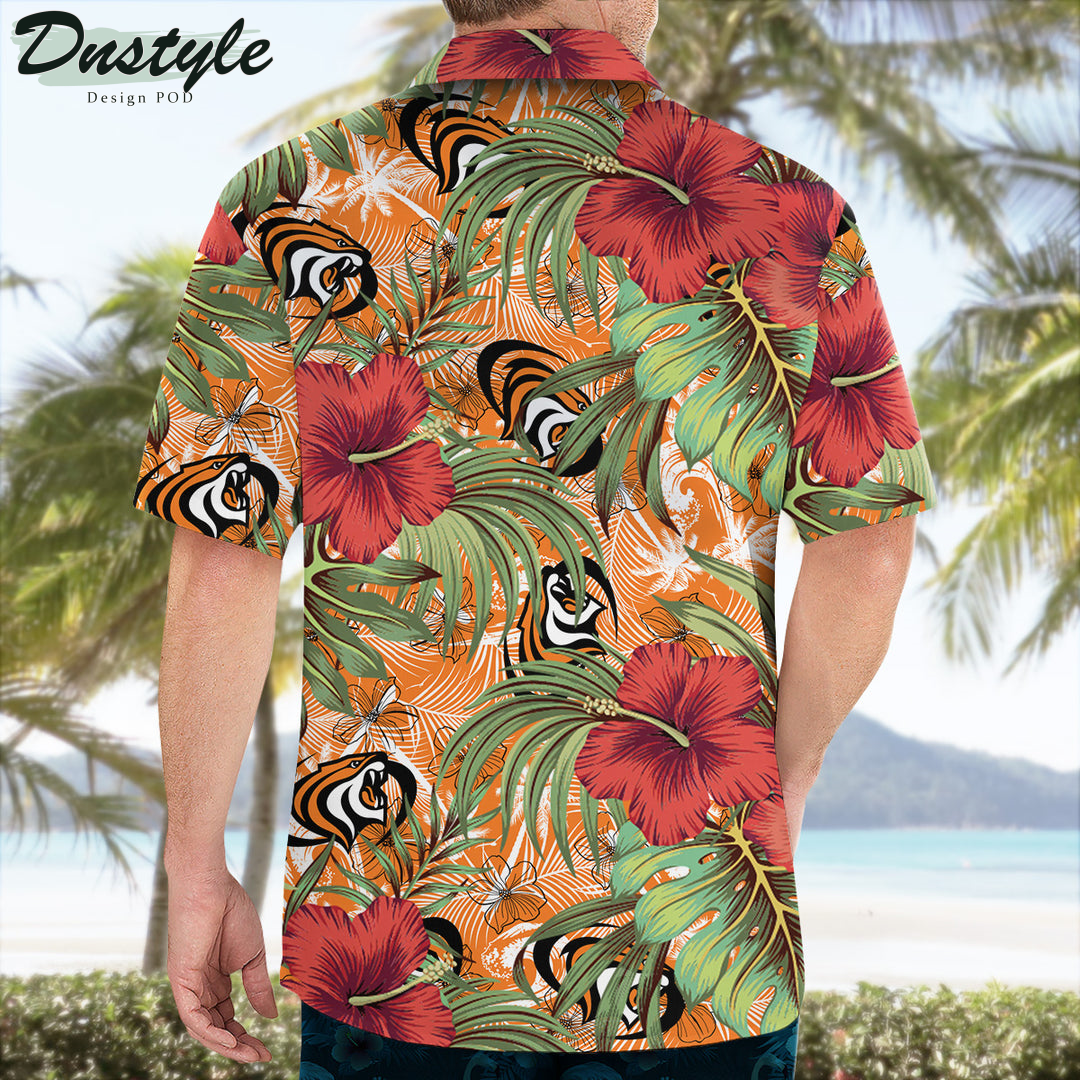 Pacific Tigers Hibiscus Tropical Hawaii Shirt