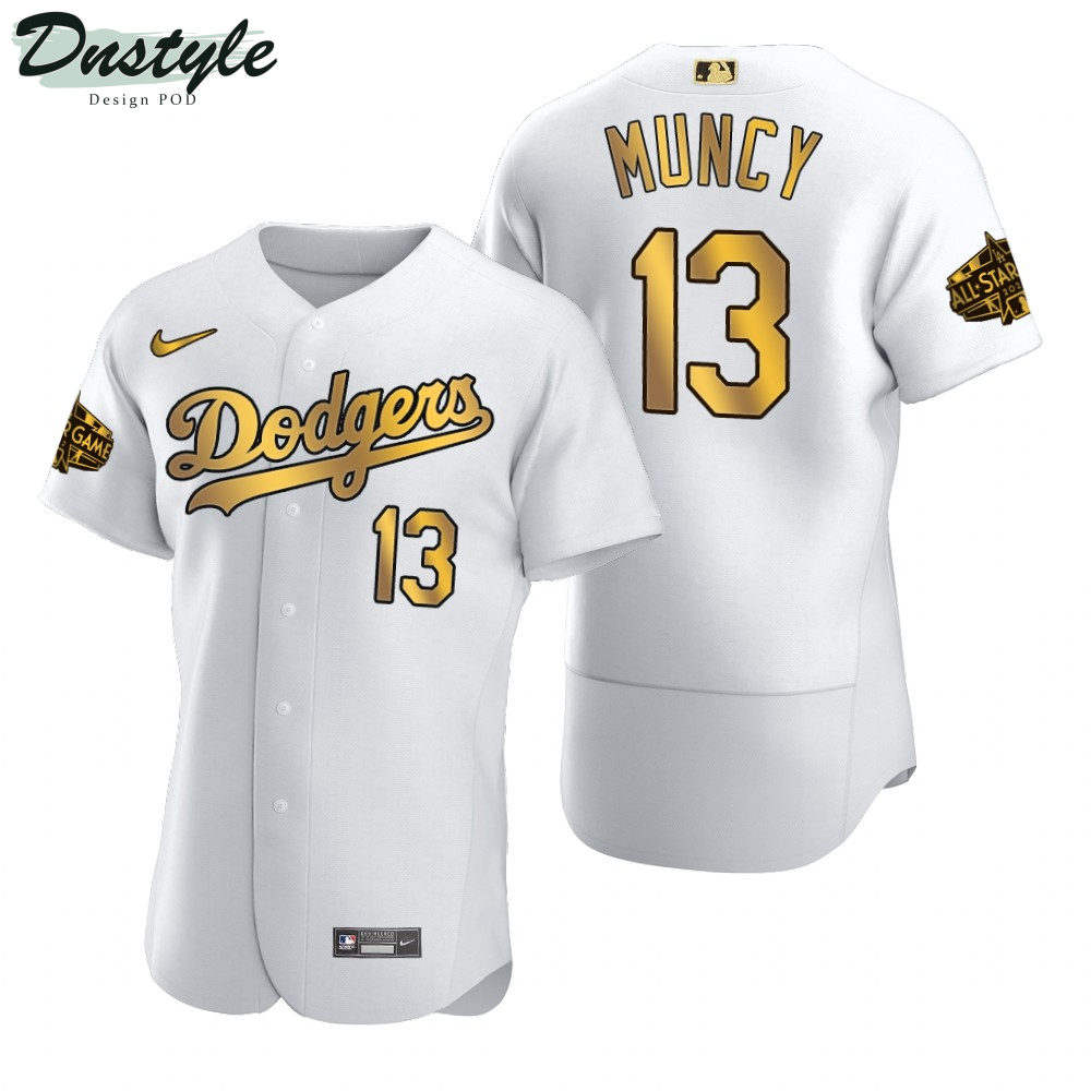 Max Muncy Los Angeles Dodgers White Gold 2022 MLB All-Star Game Jersey