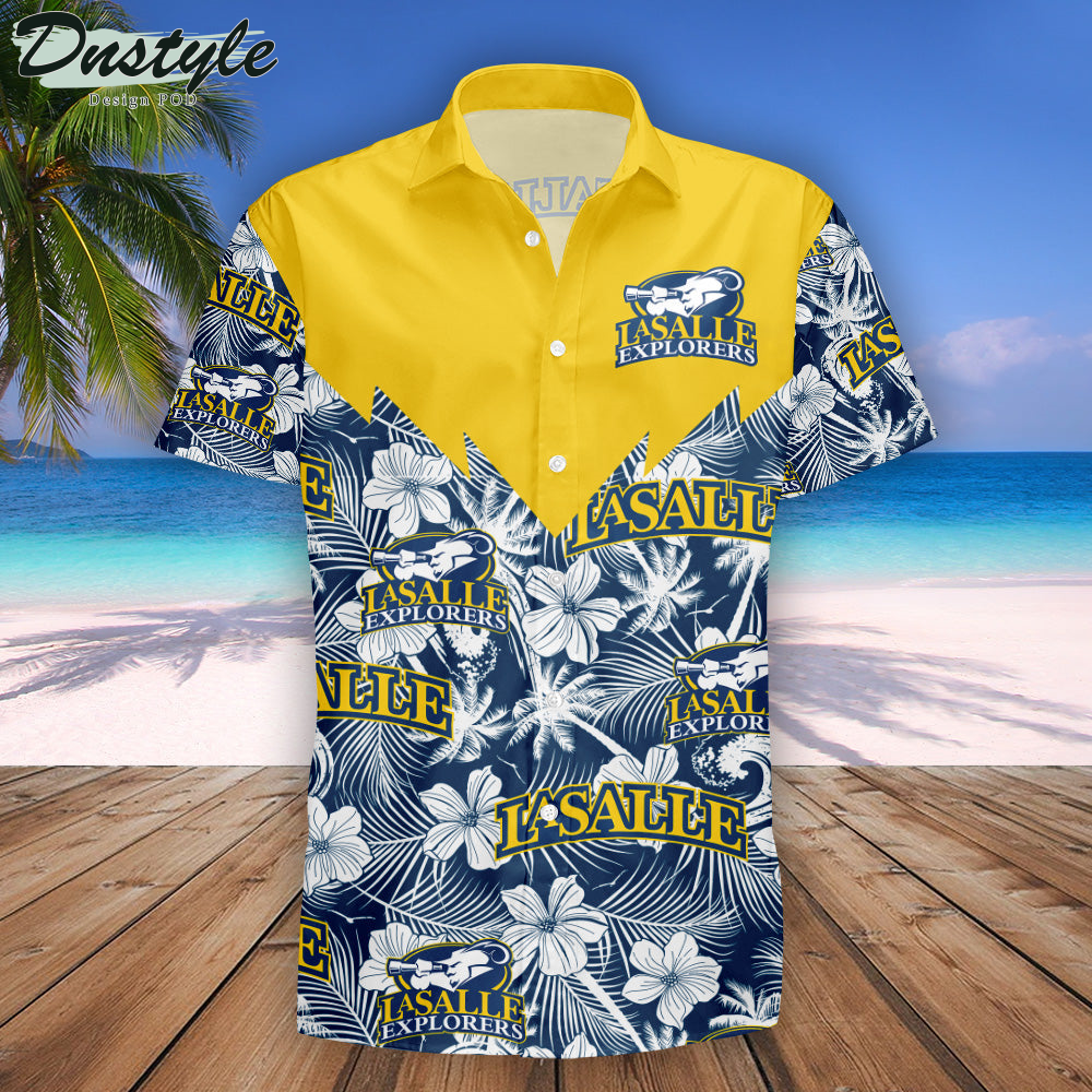 La Salle Explorers Tropical Seamless NCAA Hawaii Shirt
