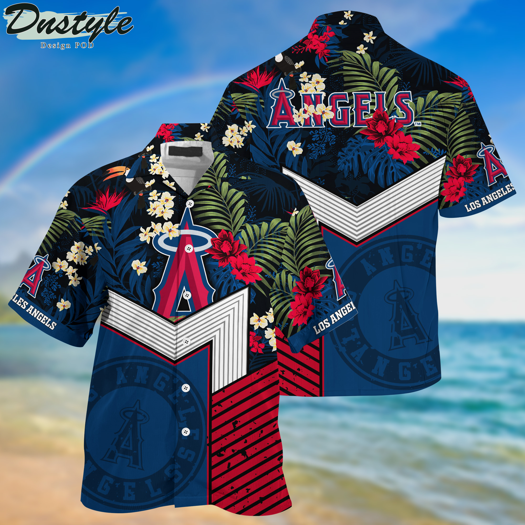 Los Angeles Angels Tropical New Collection Hawaii Shirt And Shorts
