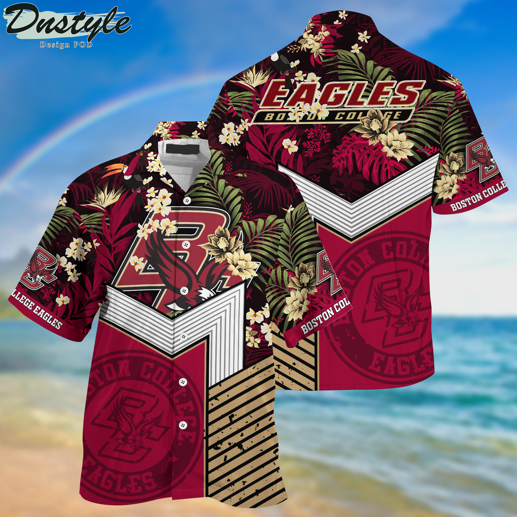 Boston College Eagles Hawaii Shirt And Shorts New Collection