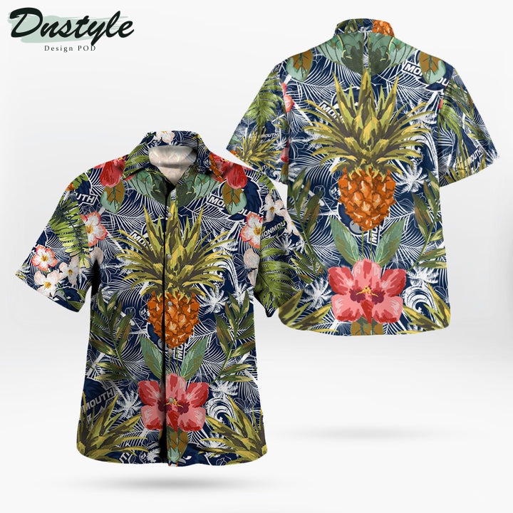 Monmouth Hawks Pineapple Tropical Hawaiian Shirt