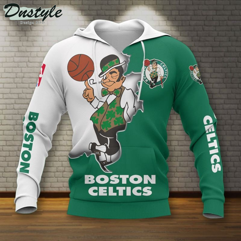 Boston Celtics NBA 3d Hoodie