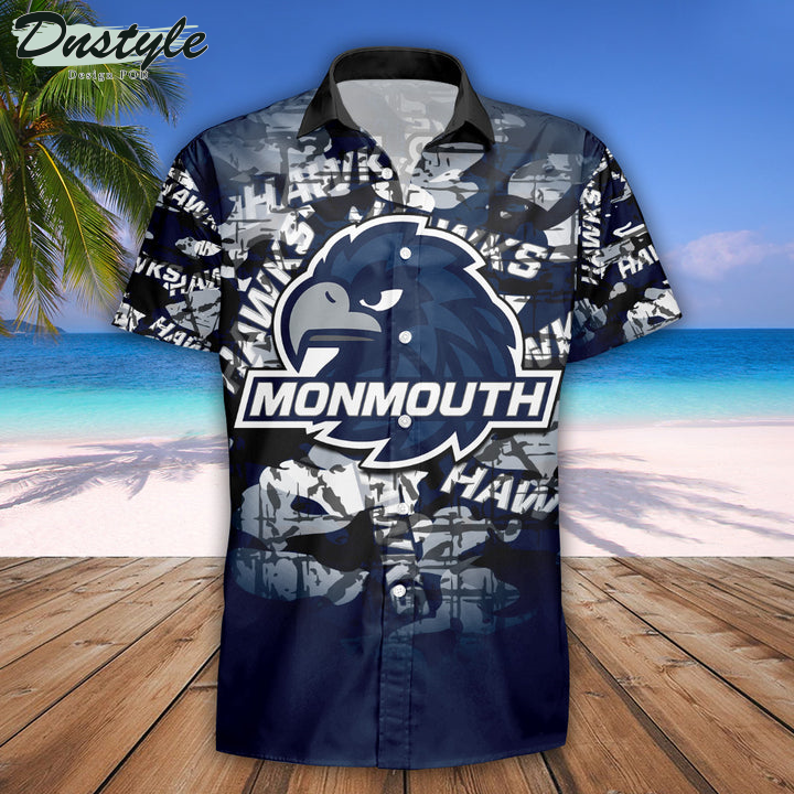 Personalized Monmouth Hawks Camouflage Vintage NCAA Hawaii Shirt