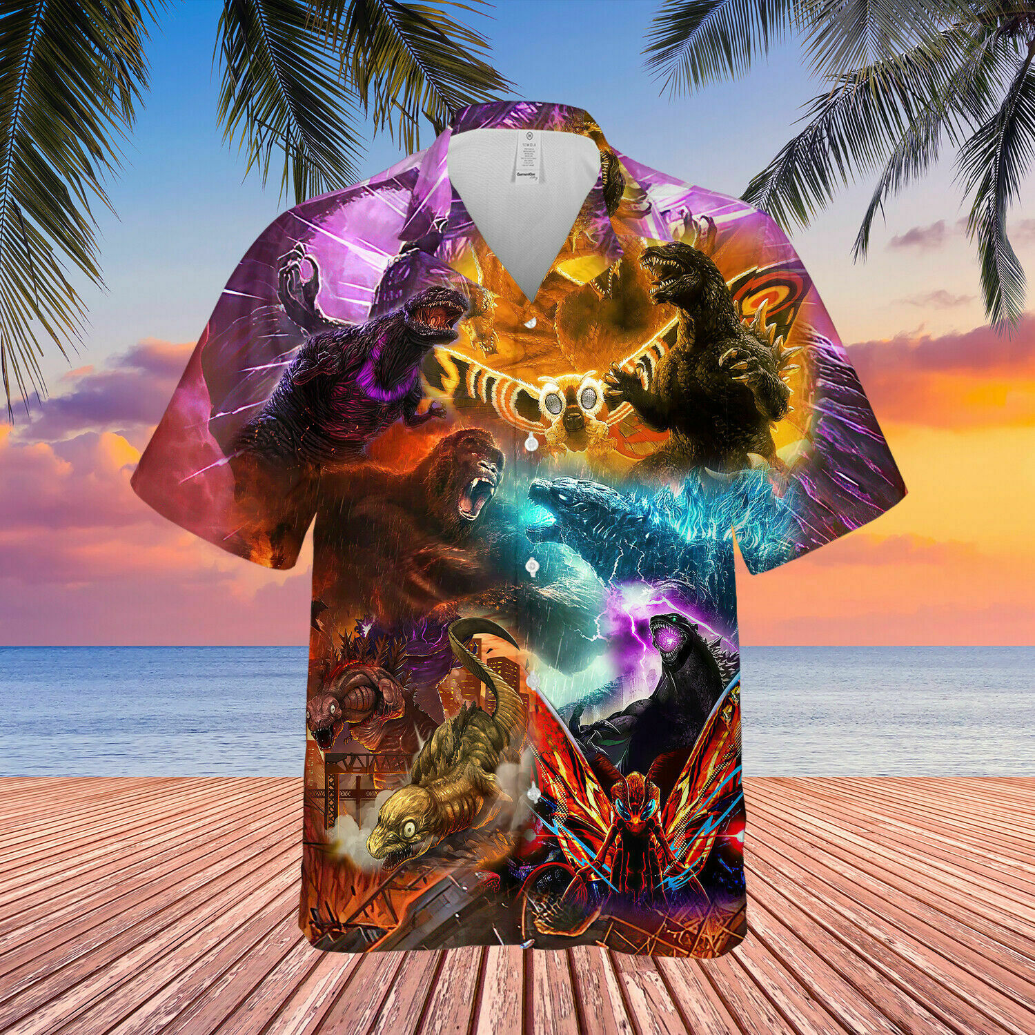The Godzilla Unisex Summer Hawaiian Shirt