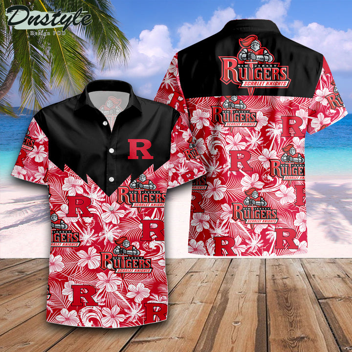 Rutgers Scarlet Knights Tropical NCAA Hawaii Shirt