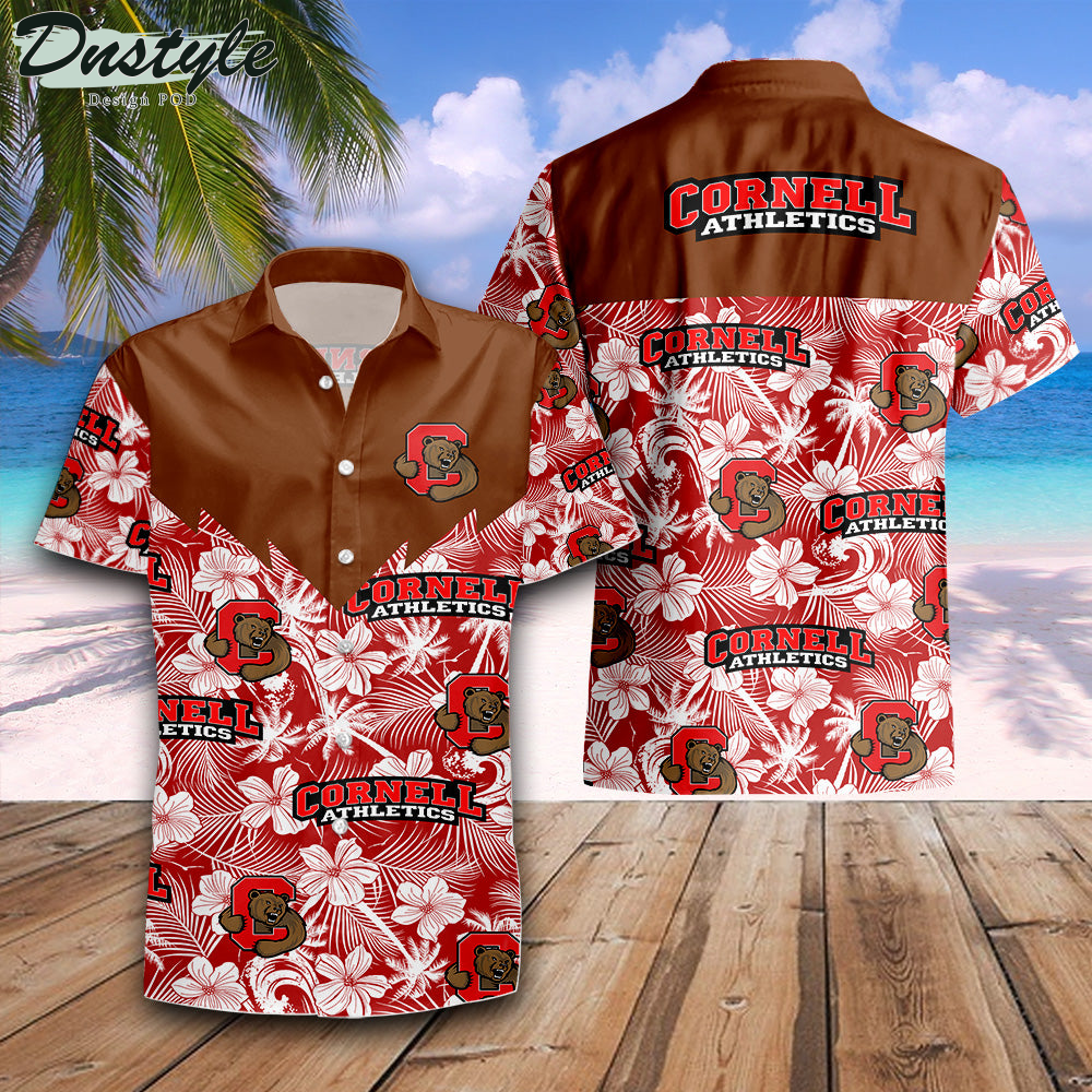 Cornell Big Red Tropical Seamless NCAA Hawaii Shirt