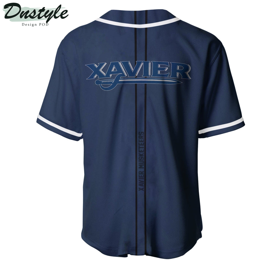 Xavier Musketeers Custom Name Baseball Jersey