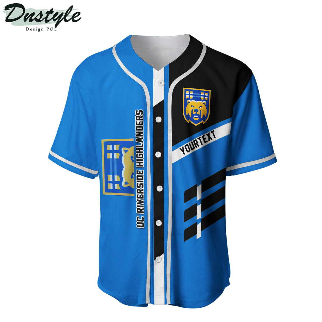 UC Riverside Highlanders Custom Name Baseball Jersey