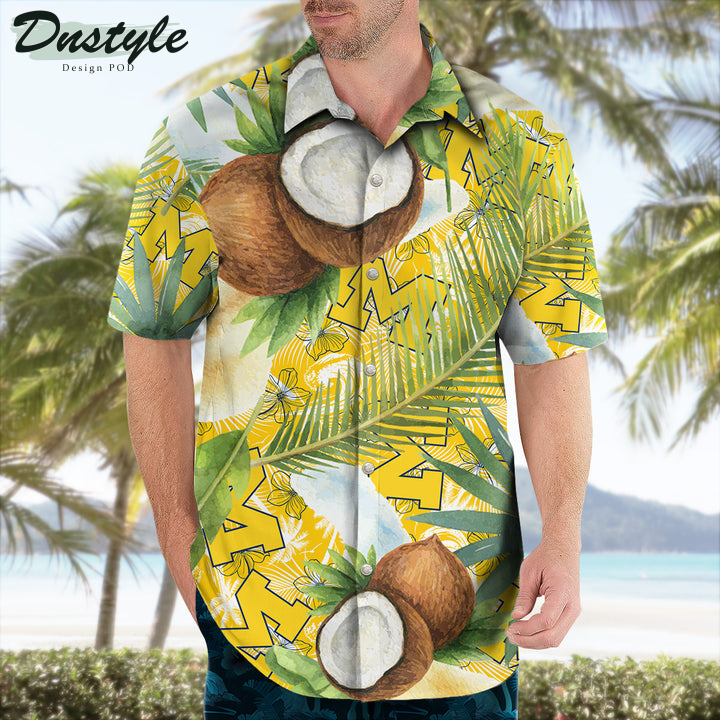 Michigan Wolverines Coconut Tropical Hawaiian Shirt