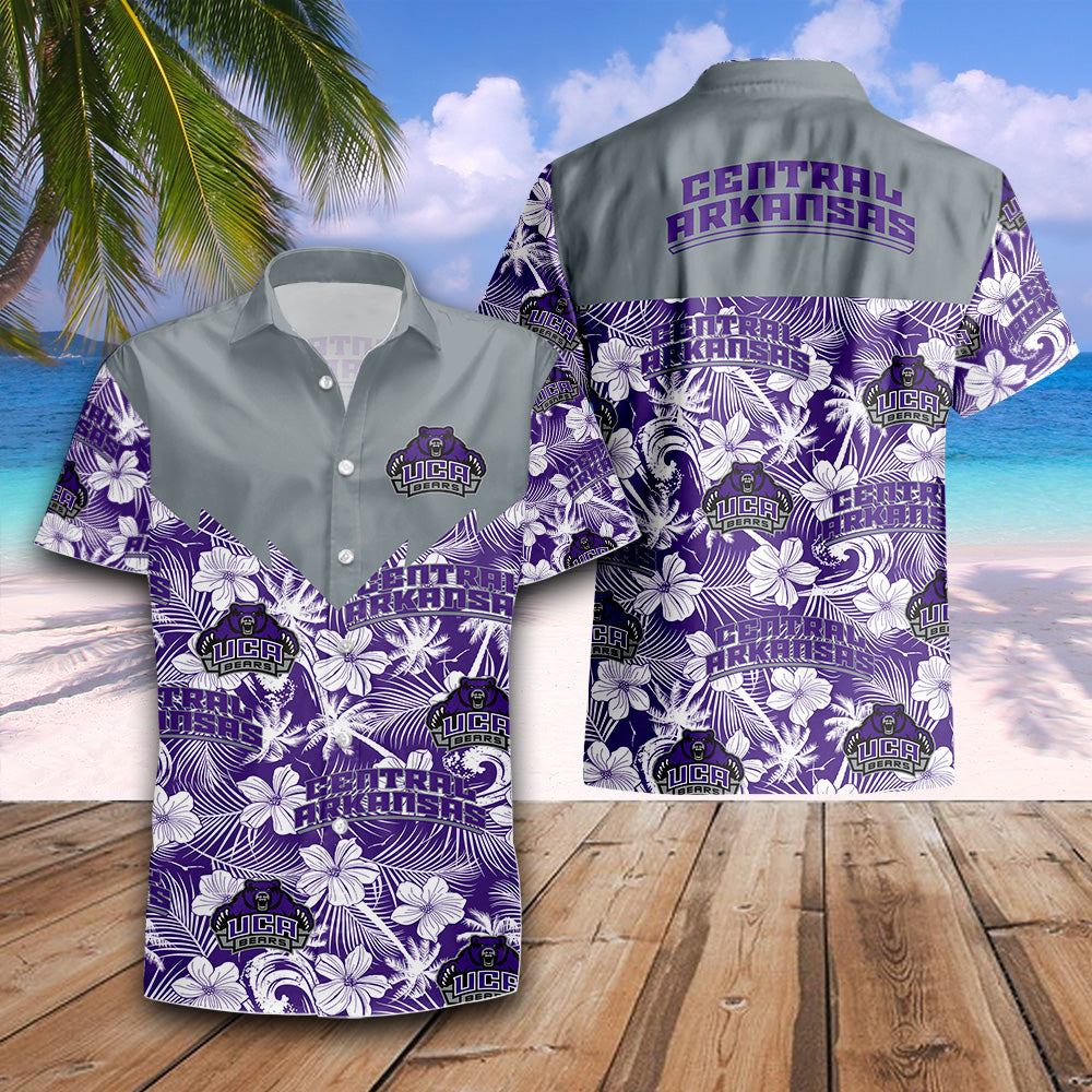 Central Arkansas Bears Tropical Seamless NCAA Hawaii Shirt