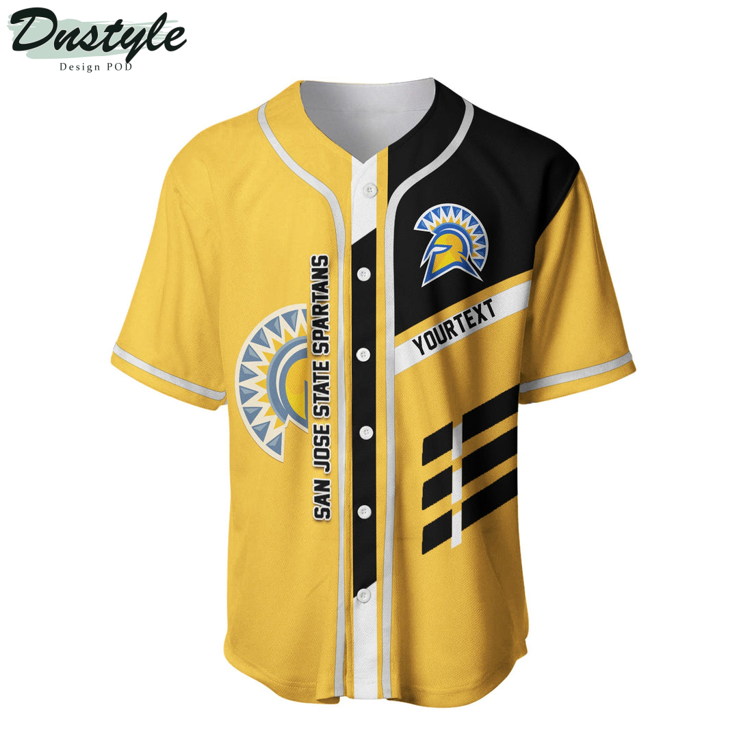 San Jose State Spartans Custom Name Baseball Jersey