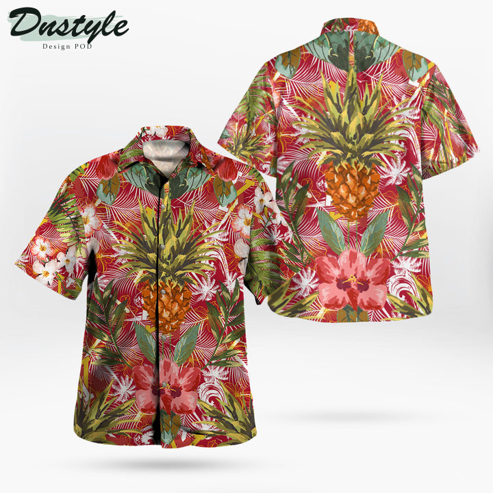 Vmi Keydets Pineapple Tropical Hawaiian Shirt