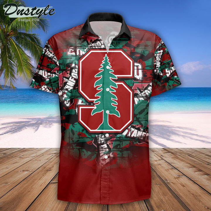 Personalized Stanford Cardinal Camouflage Vintage NCAA Hawaii Shirt
