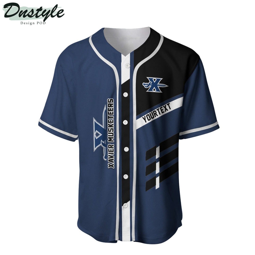 Xavier Musketeers Custom Name Baseball Jersey