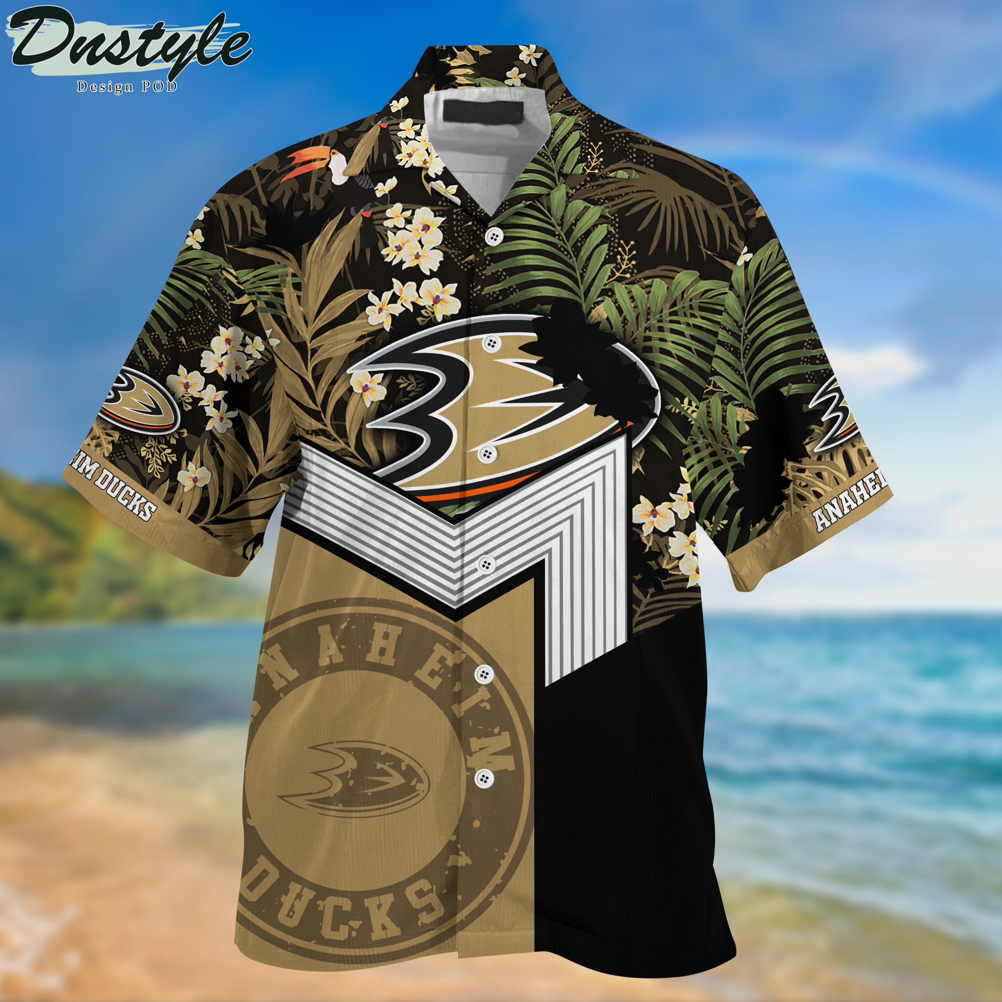 Anaheim Ducks Hawaii Shirt And Shorts New Collection