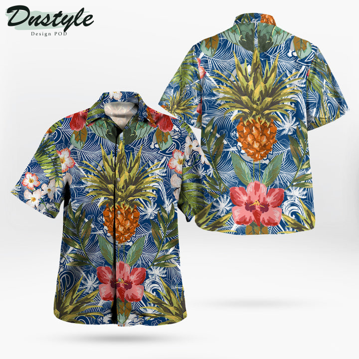 Drake Bulldogs Pineapple Tropical Hawaiian Shirt
