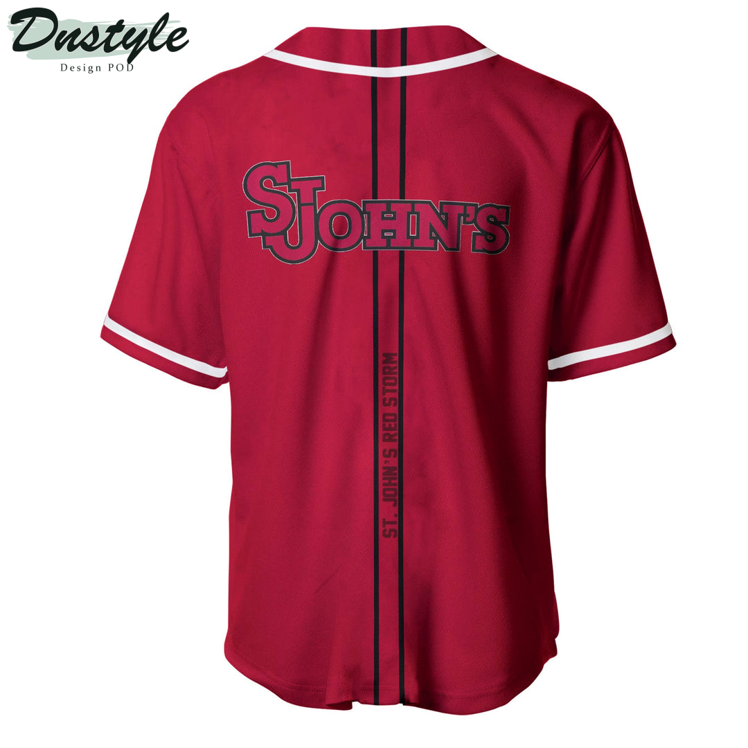 St. Johns Red Storm Custom Name Baseball Jersey