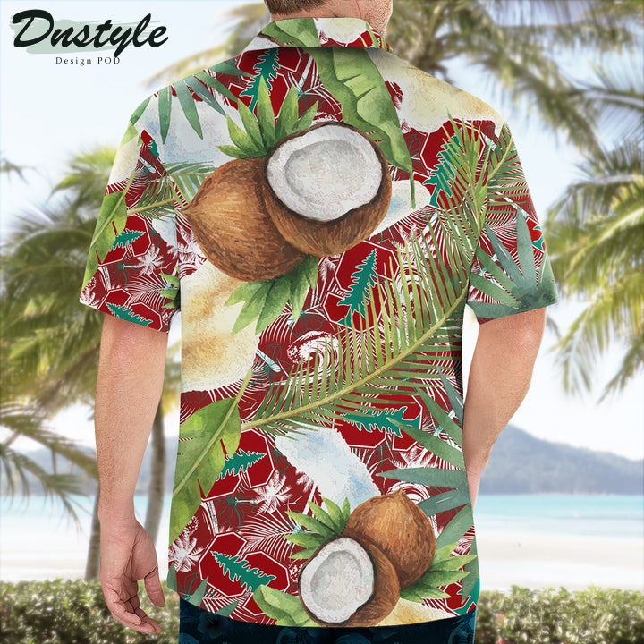 Stanford Cardinal Coconut Tropical Hawaiian Shirt
