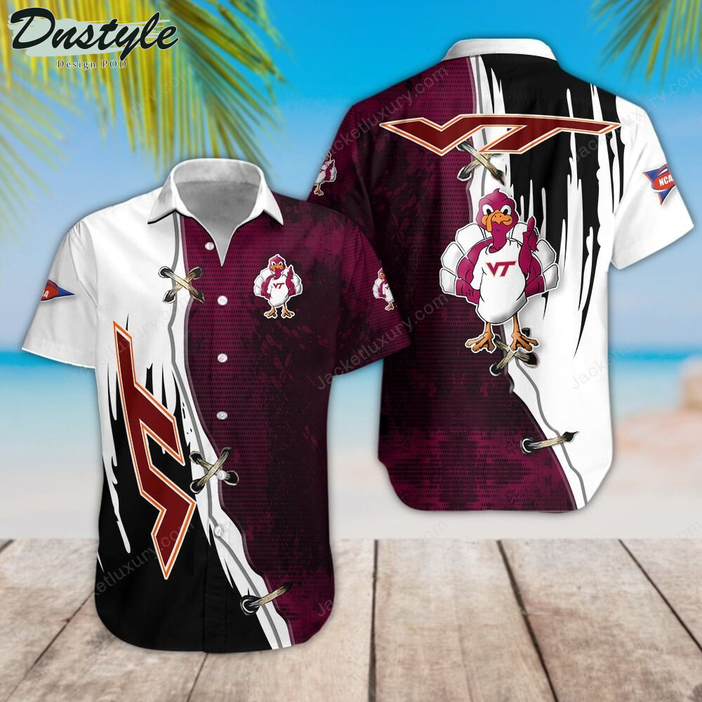 Virginia Tech Hokies Football Hawaiian Shirt