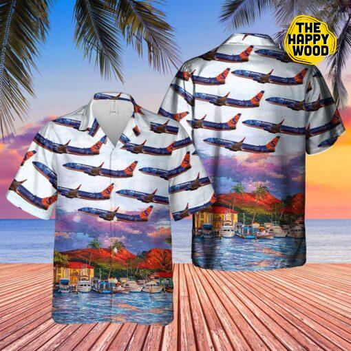 Sun Country Airlines Boeing Sky Hawaiian Shirt