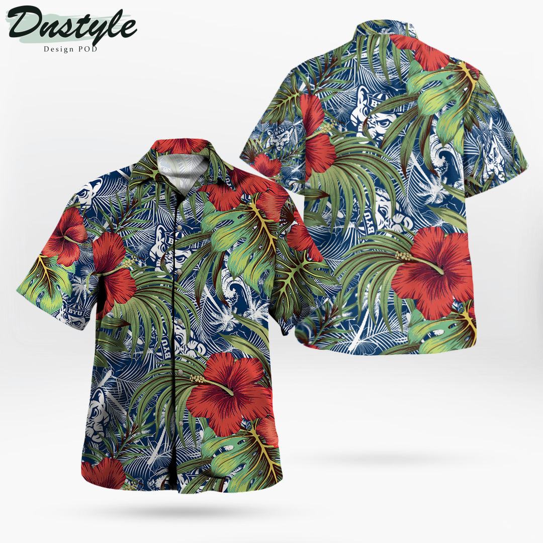 Byu Cougars Hibiscus Tropical Hawaii Shirt