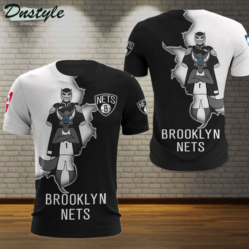 Brooklyn Nets NBA 3d Hoodie