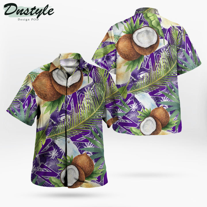 Northwestern Wildcats Coconut Tropical Hawaiian Shirt