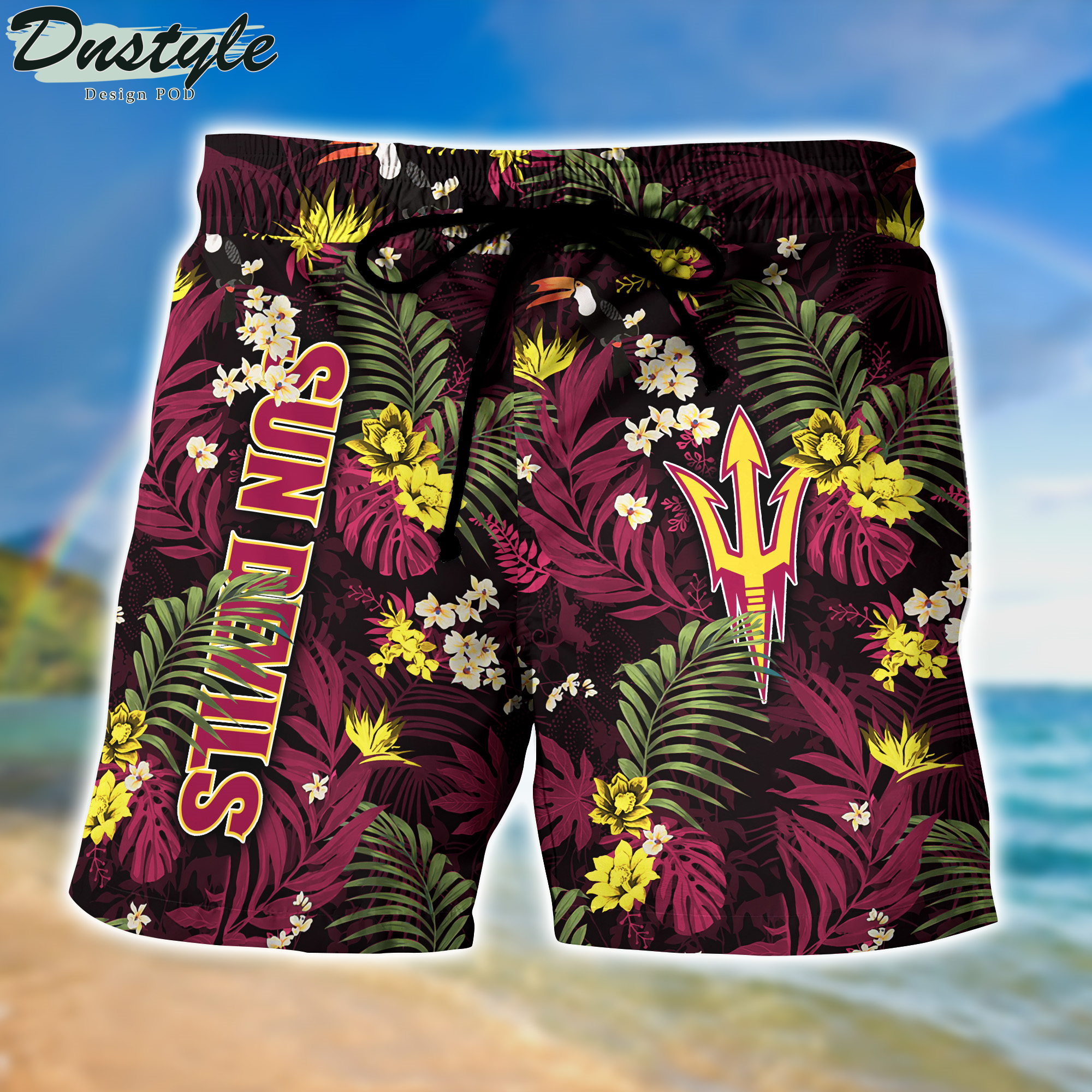 Arizona State Sun Devils Hawaii Shirt And Shorts New Collection