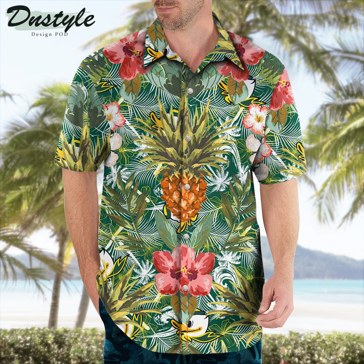 Oregon Ducks Pineapple Tropical Hawaiian Shirt