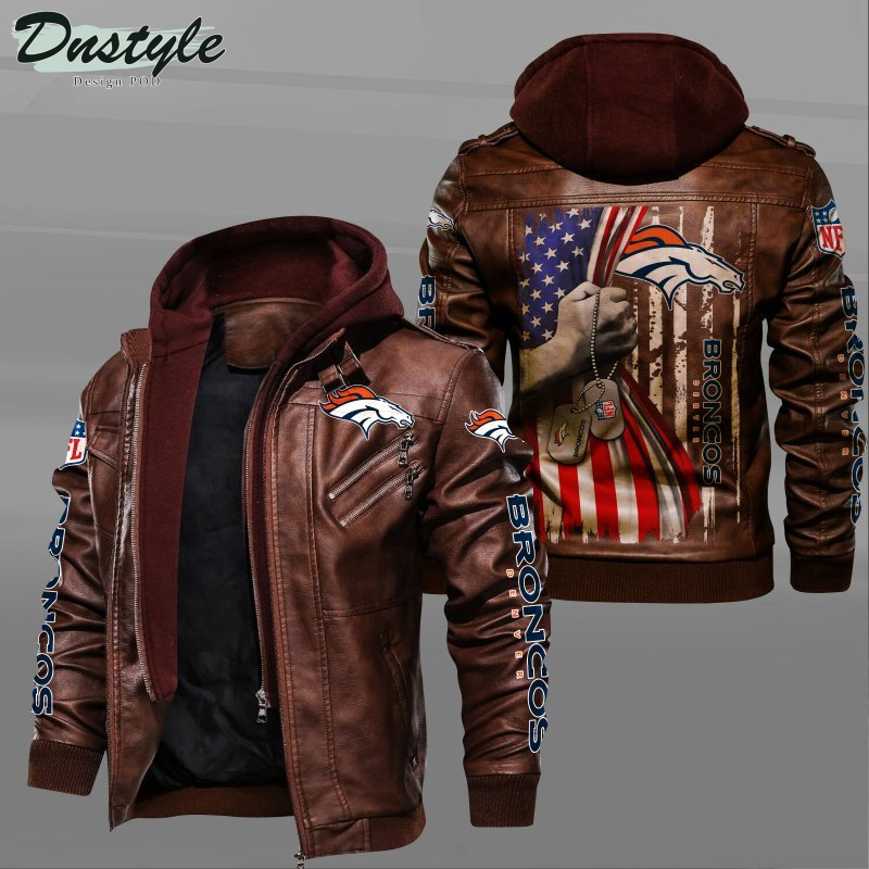 Denver Broncos Independence Day Leather Jacket