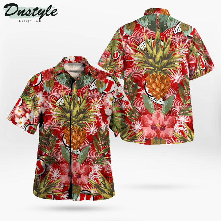 Utah Utes Pineapple Tropical Hawaiian Shirt