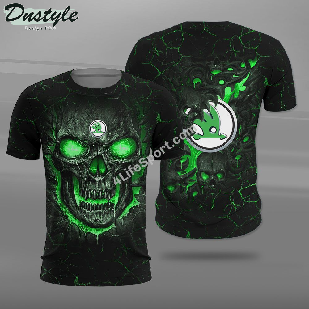 Skoda Skull 3d Printed Hoodie Tshirt