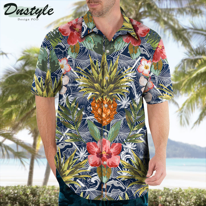 Longwood Lancers Pineapple Tropical Hawaiian Shirt