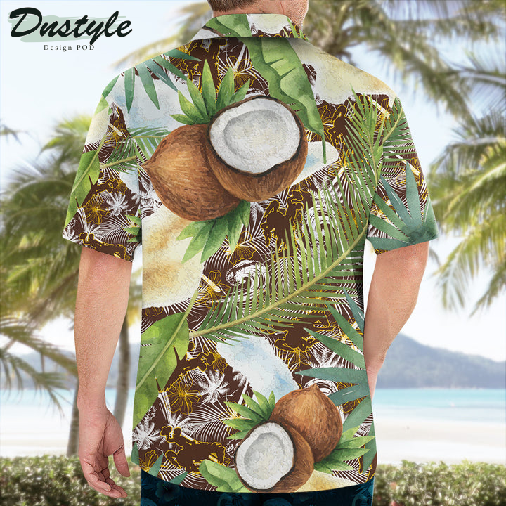 Wyoming Cowboys Coconut Tropical Hawaiian Shirt