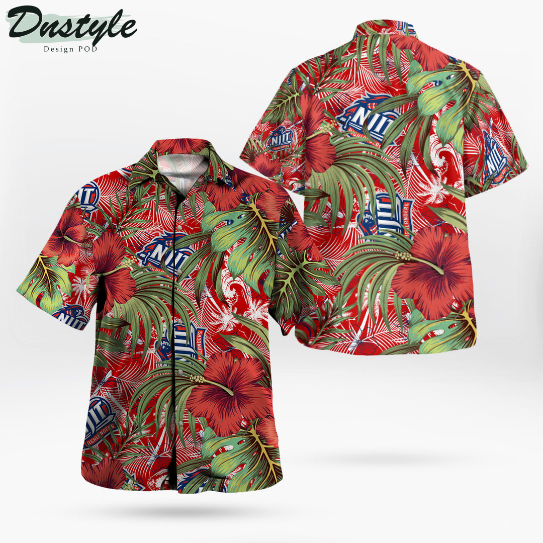 Njit Highlanders Hibiscus Tropical Hawaii Shirt
