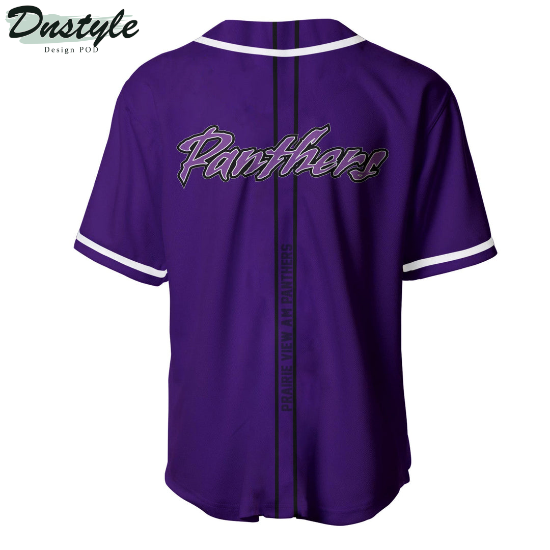 Prairie View A&M Panthers Custom Name Baseball Jersey