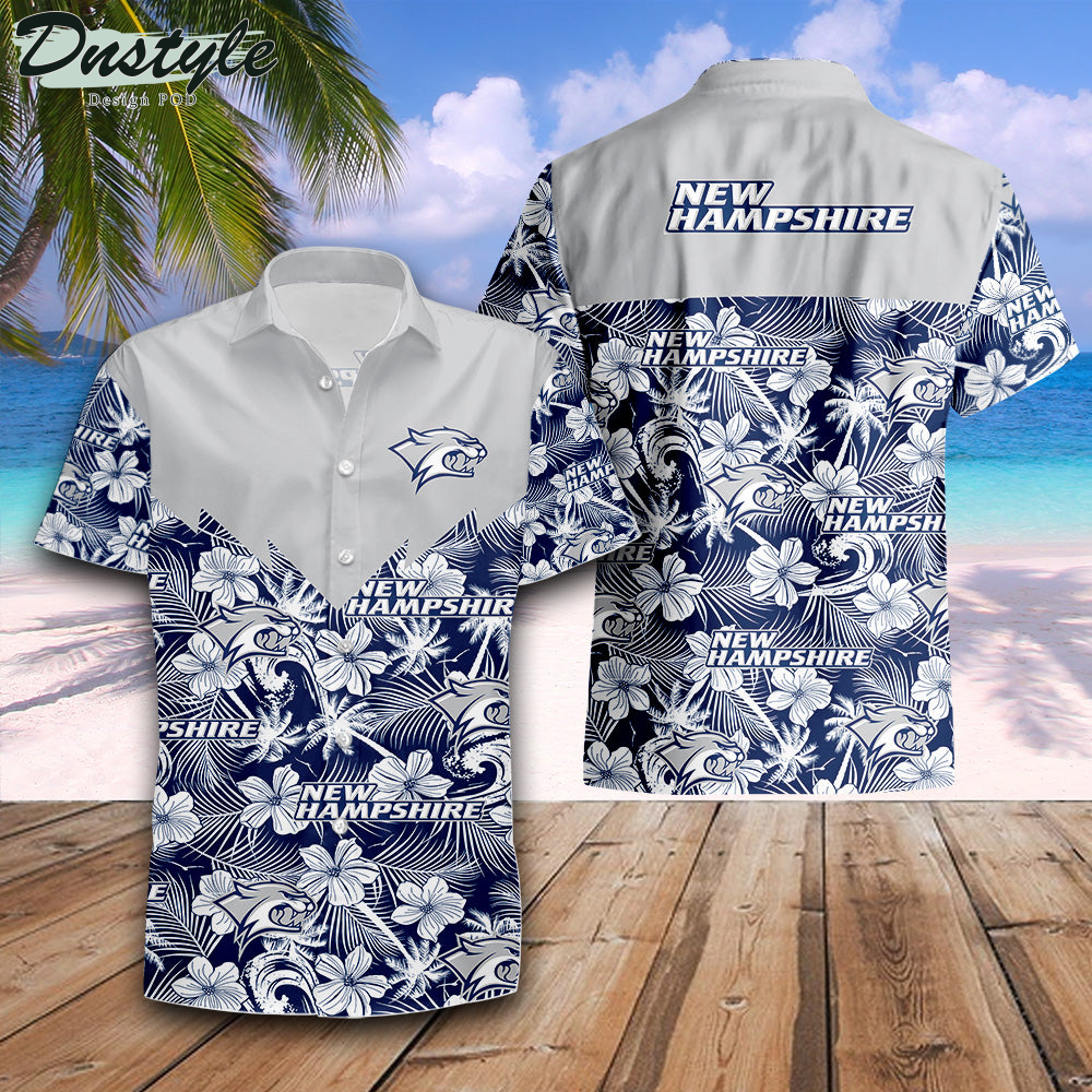 New Hampshire Wildcats Tropical Seamless NCAA Hawaii Shirt
