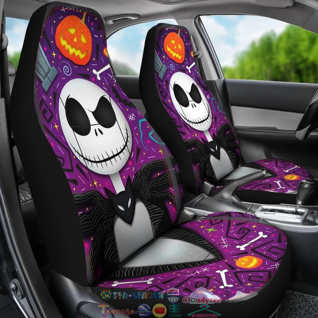 Jack Skellington Pumpkin Car Seat Covers