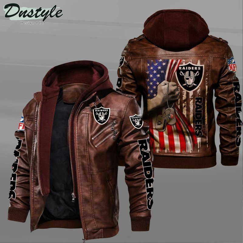 Oakland Raiders Independence Day Leather Jacket