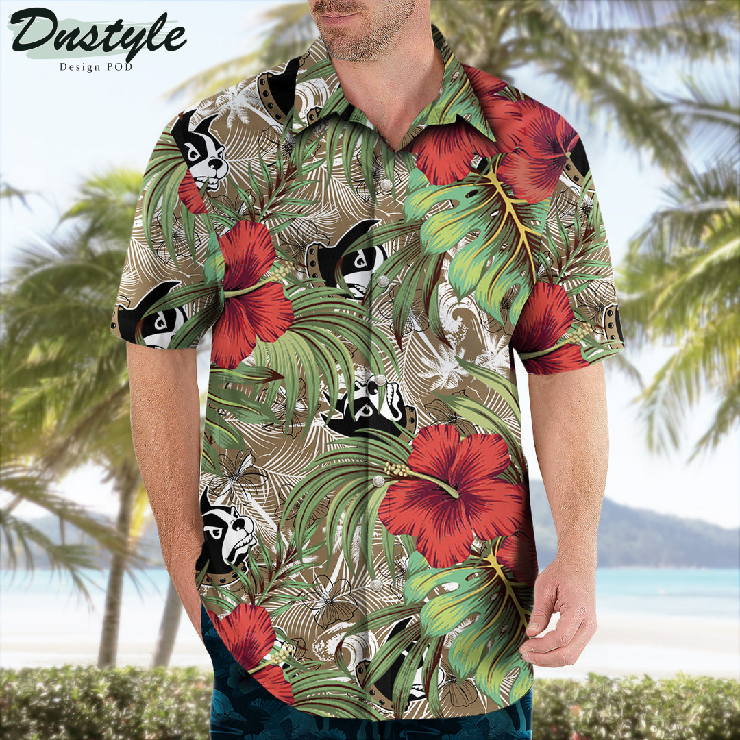 Wofford Terriers Hibiscus Tropical Hawaii Shirt