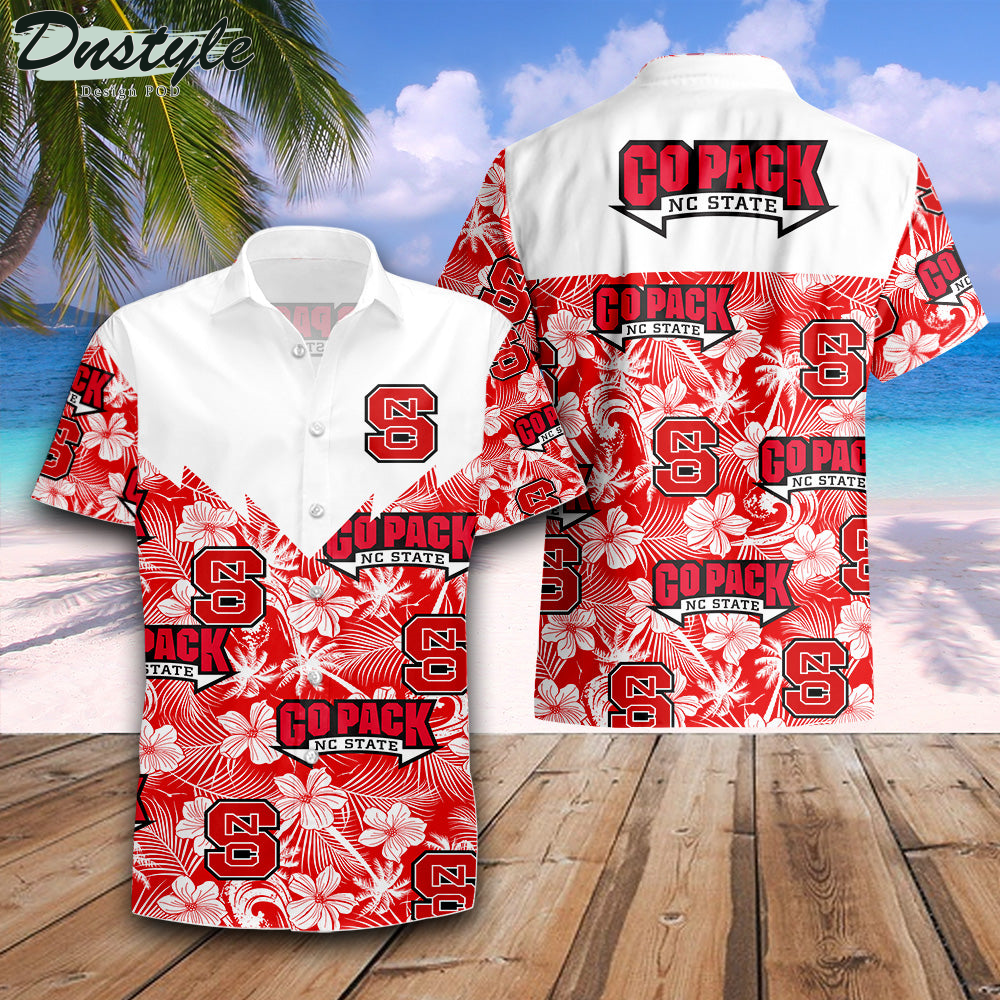 NC State Wolfpack Tropical Seamless NCAA Hawaii Shirt
