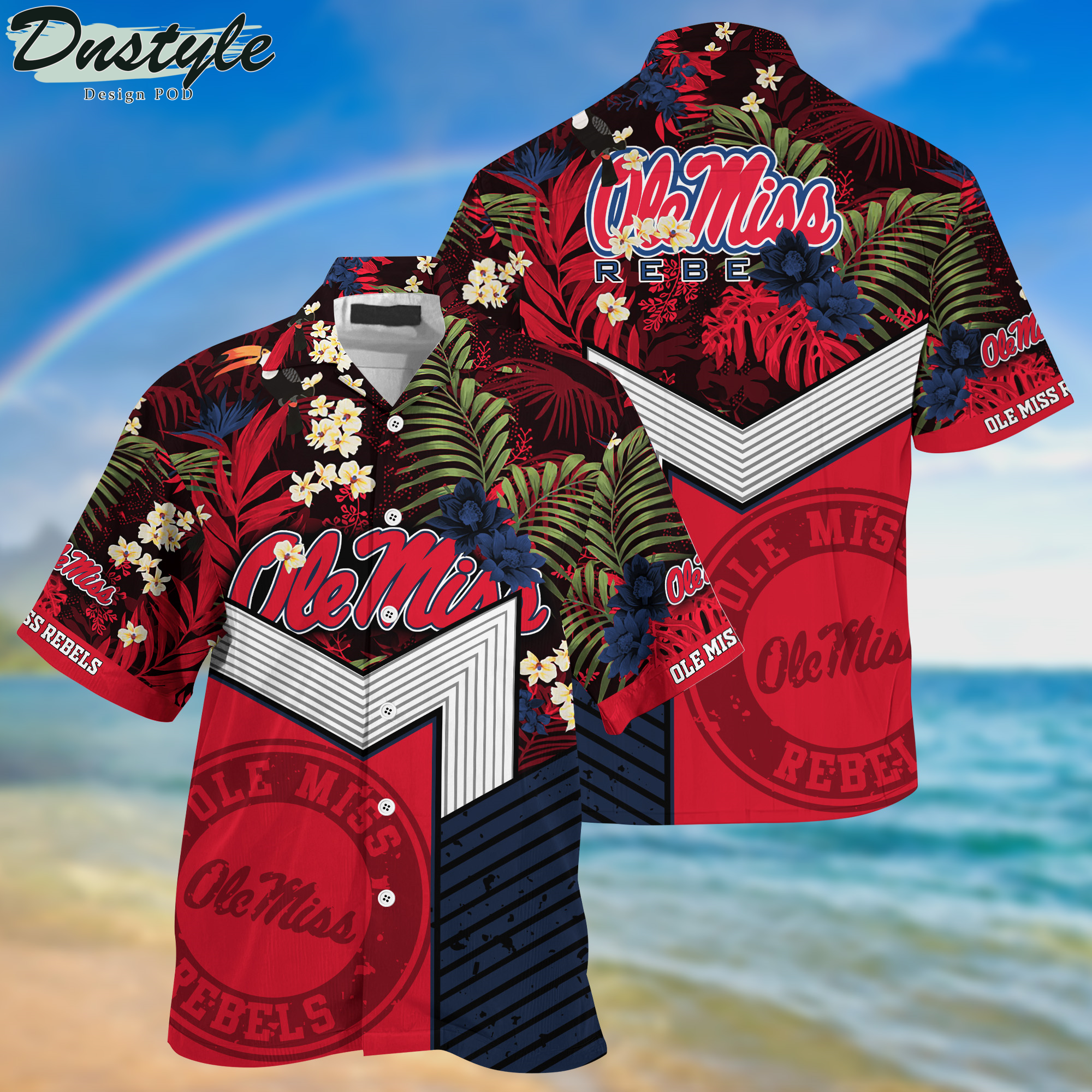 Ole Miss Rebels Hawaii Shirt And Shorts New Collection