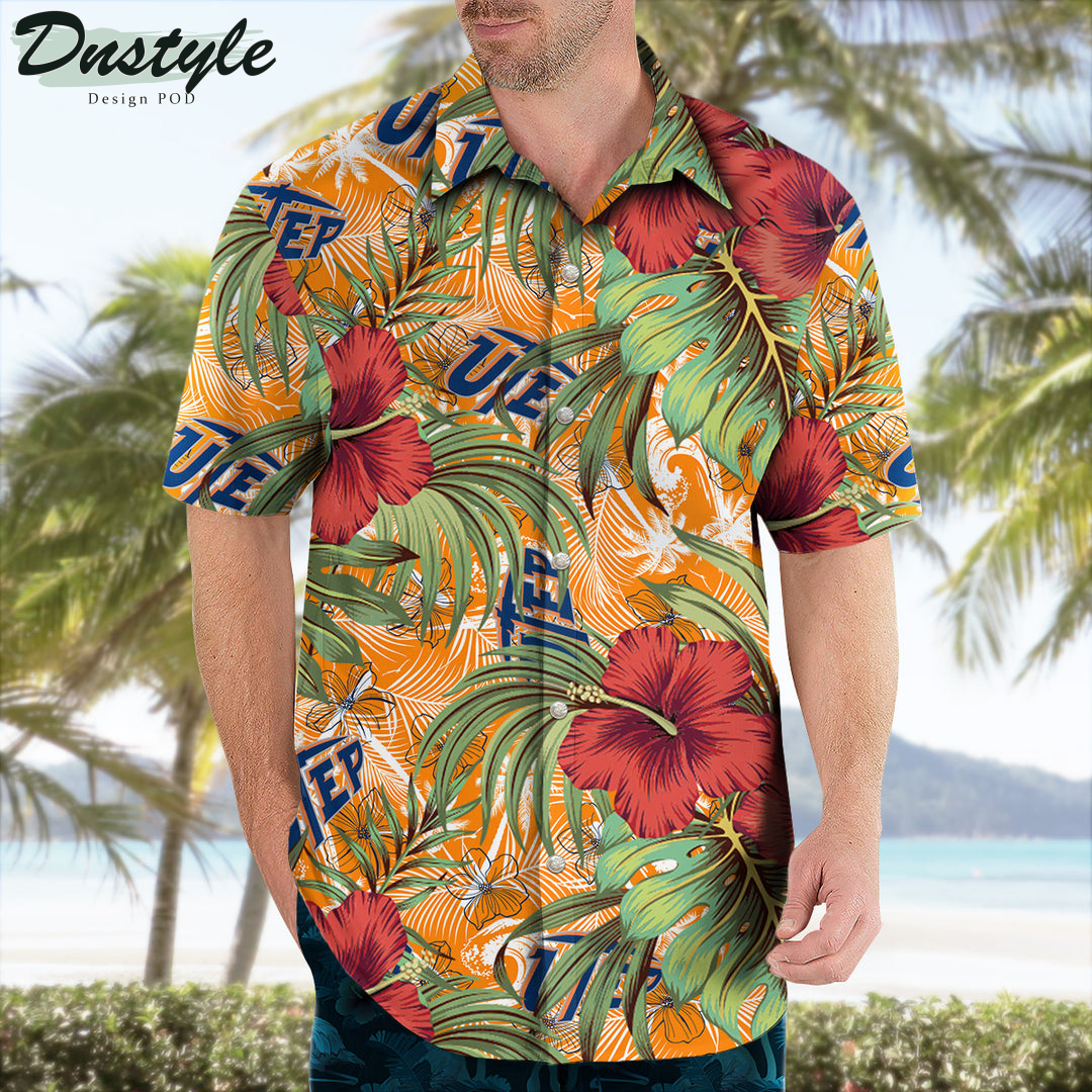 Utep Miners Hibiscus Tropical Hawaii Shirt