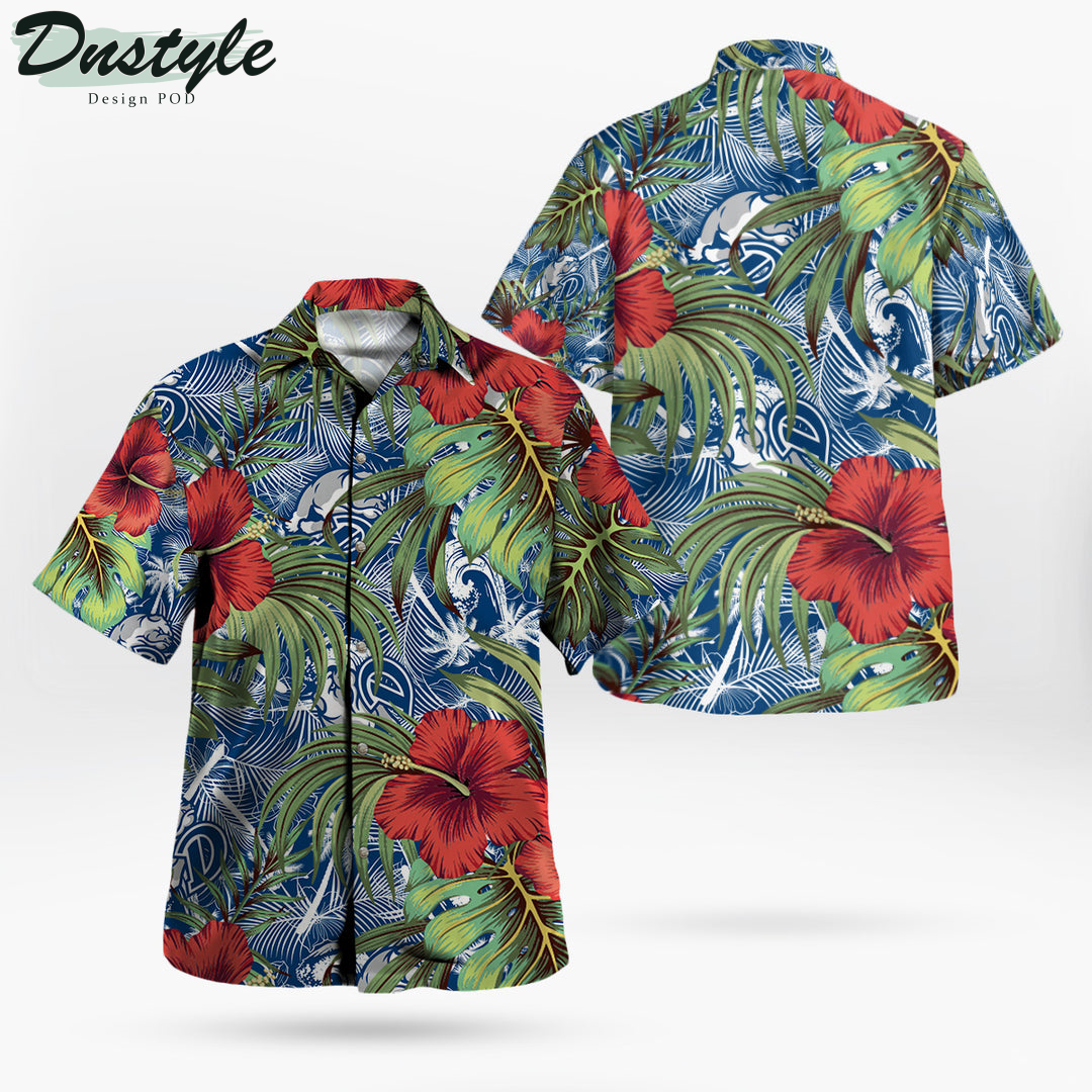 Drake Bulldogs Hibiscus Tropical Hawaii Shirt