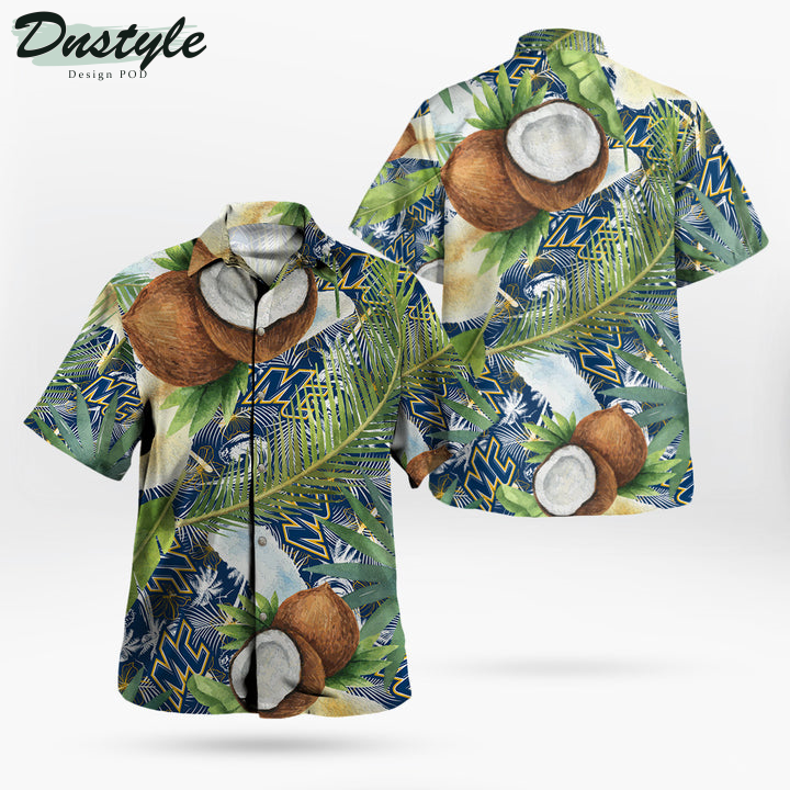 Merrimack Warriors Coconut Tropical Hawaiian Shirt