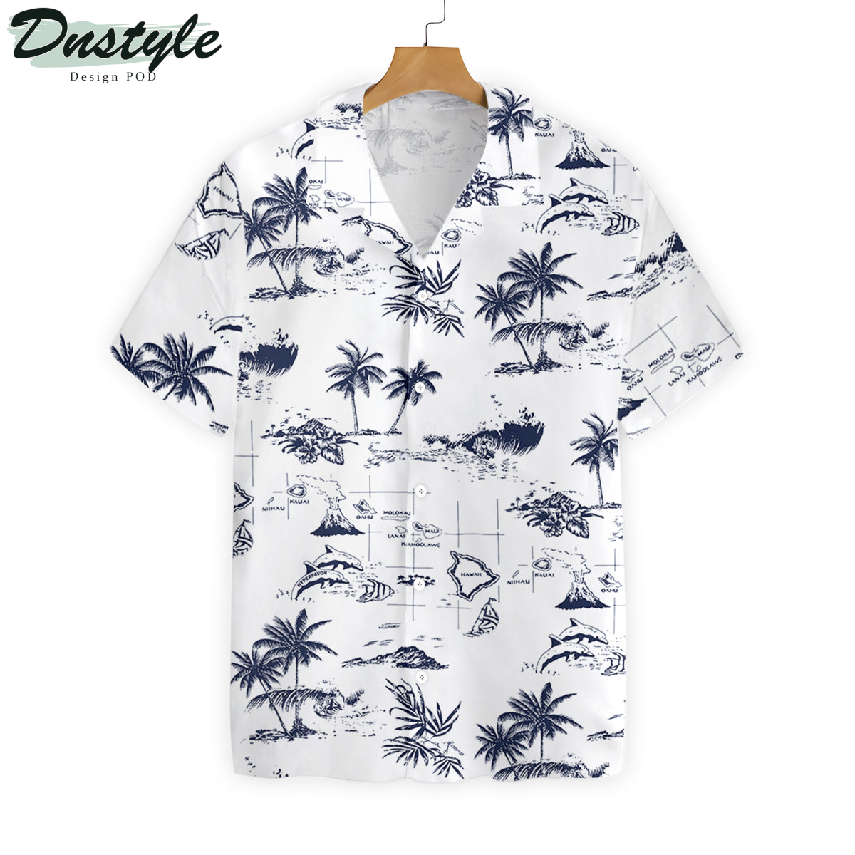 Hawaii Island Palm Tree Hawaiian Shirt